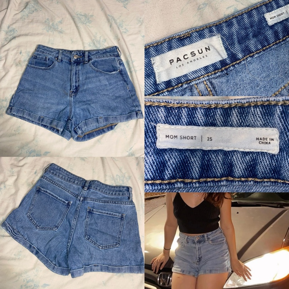 PacSun High-Rise Blue Jean Shorts